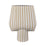 Atlas Lighting Hawking Striped Extra Large Vase, White