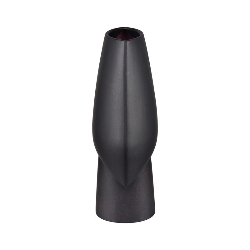 Atlas Lighting Hawking Extra Large Vase | Matte Black Earthenware | Living Room & Entryway Floor Decor | 13.5 x 6.25 x 17 in | Model AC11374-02