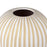 Atlas Lighting Hawking Striped Large Vase, White