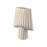 Atlas Lighting Hawking Striped Small Vase, White