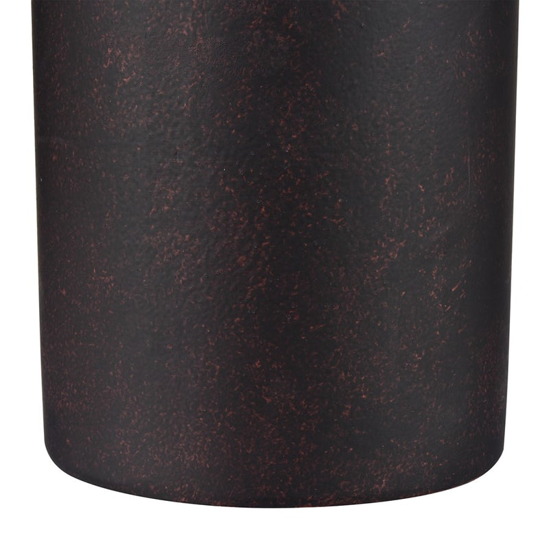 Atlas Lighting Hawking Vessel | Matte Black Earthenware | Modern Living Room & Entryway Decor | 10 x 10 x 14 in | Model AC11377-01