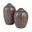 Atlas Lighting Hawley Small Vase, Brown Reactive