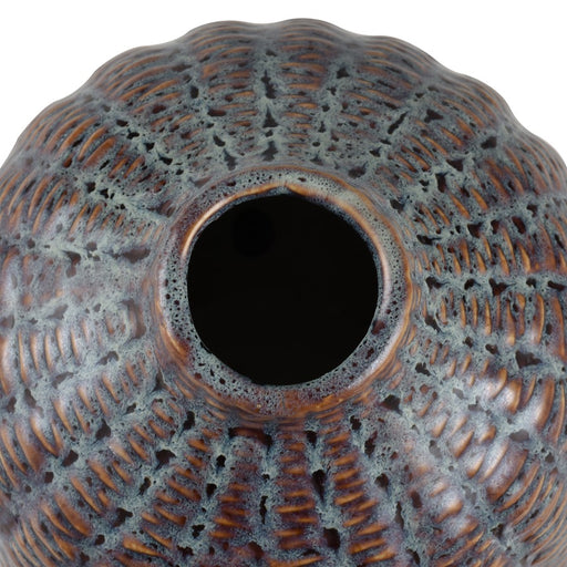 Atlas Lighting Hawley Large Vase, Brown Reactive