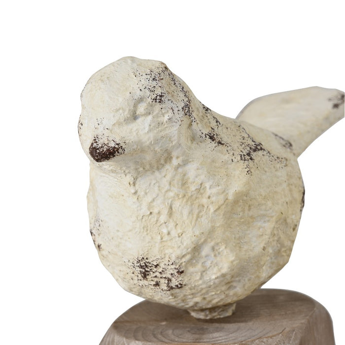 Atlas Lighting Higgins Bird Object, Set of 3, Aged Cream