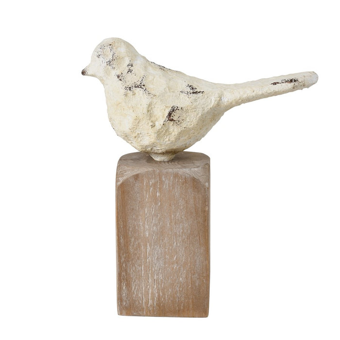 Atlas Lighting Higgins Bird Object, Set of 3, Aged Cream