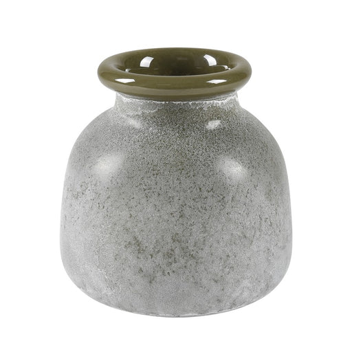Atlas Lighting Hollum Small Vase, Frosted Green