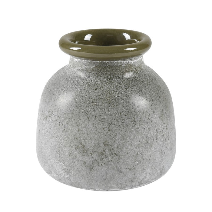 Atlas Lighting Hollum Small Vase, Frosted Green