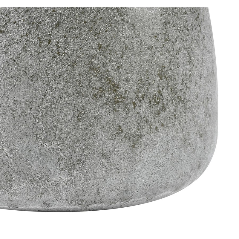 Atlas Lighting Hollum Small Vase | Frosted Green Glass | Farmhouse & Organic Decor | 9 x 9 x 8.5 in | Model AC11388-01