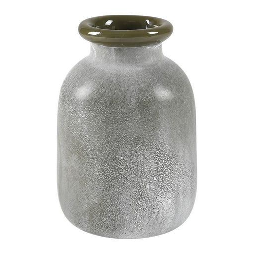 Atlas Lighting Hollum Large Vase, Frosted Green