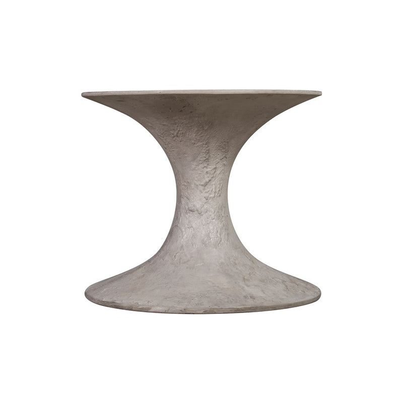 Atlas Lighting Hourglass Small Planter | Polished Concrete | Midcentury Modern Outdoor & Patio Decor | 25in W x 25in D x 21in H | Model AC11392-01