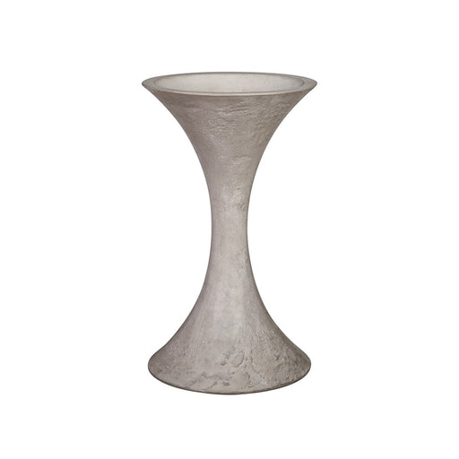 Atlas Lighting Hourglass Medium Planter, Polished Concrete