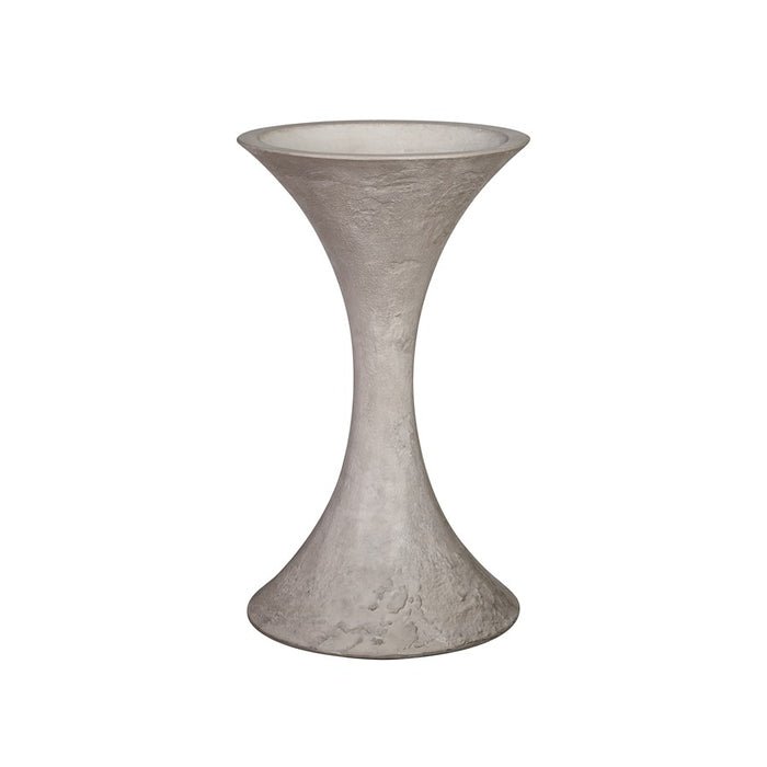 Atlas Lighting Hourglass Medium Planter, Polished Concrete