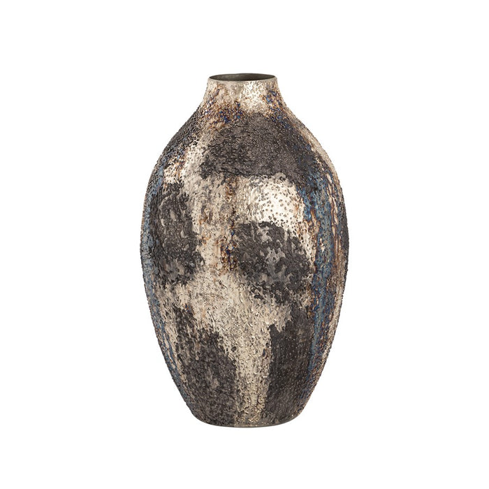 Atlas Lighting Hughes Small Vase, Oxidized Silver