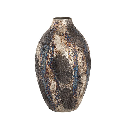 Atlas Lighting Hughes Small Vase, Oxidized Silver