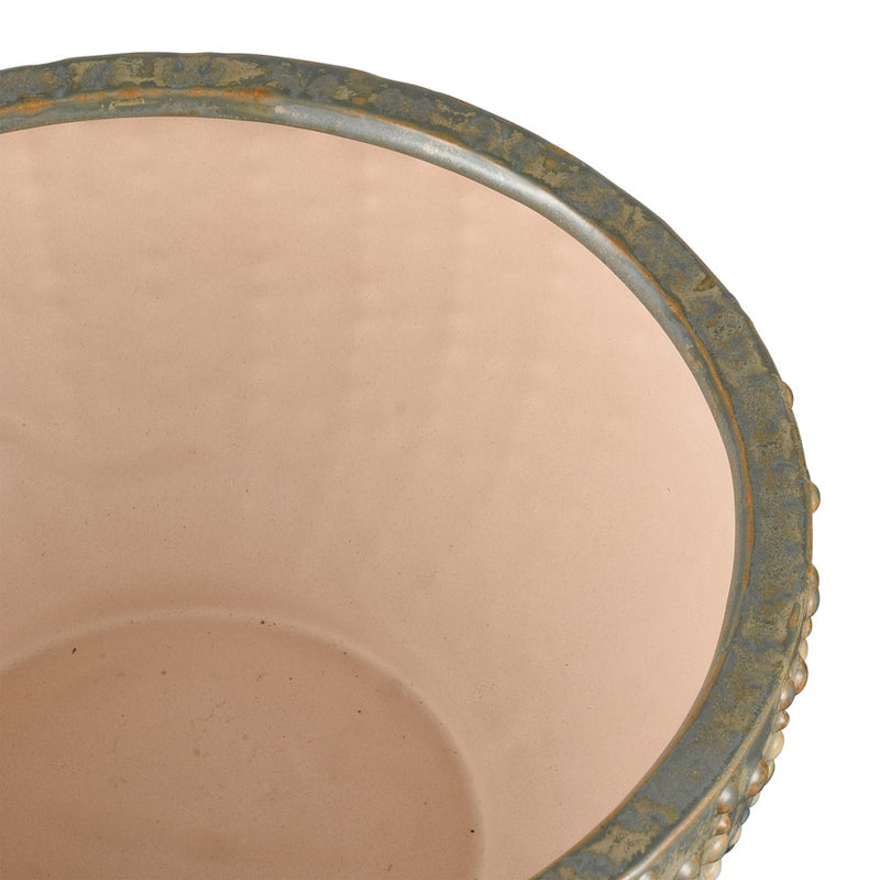 Atlas Lighting Jaffe Bowl | Green Reactive Glazed Earthenware | Living Room & Entryway Decor | 10.25 x 10.25 x 4.75 in | Model AC11399-01