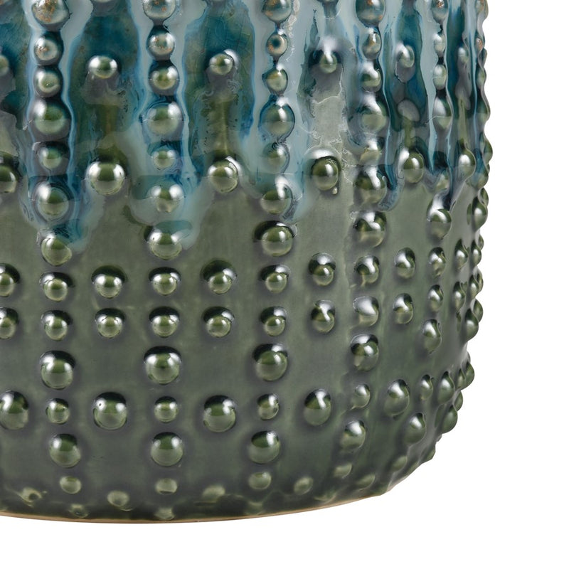 Atlas Lighting Jaffe Small Vase, Green Reactive