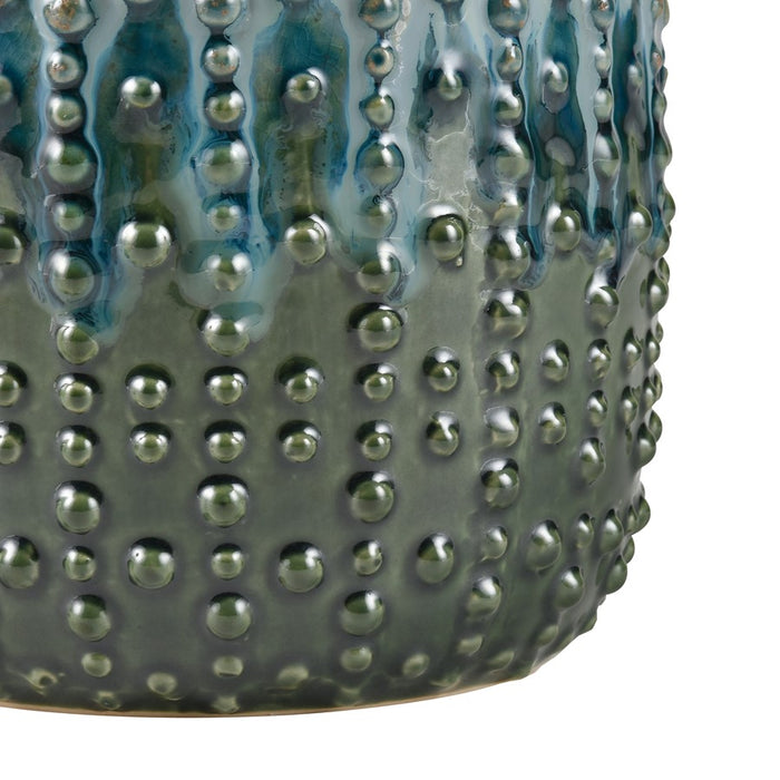 Atlas Lighting Jaffe Small Vase, Green Reactive