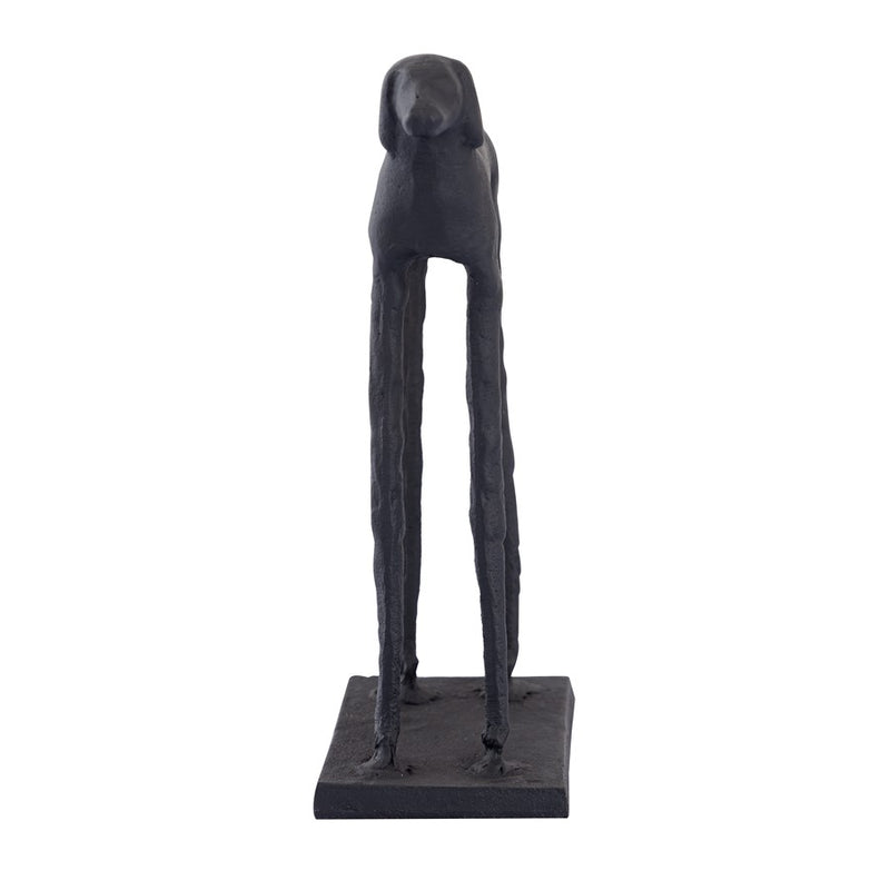 Atlas Lighting Jorgie Dog Object | Aged Black Metal Sculpture | Bookshelf & Desk Decor | 4 x 2.25 x 7.5 in | Model AC11405-01