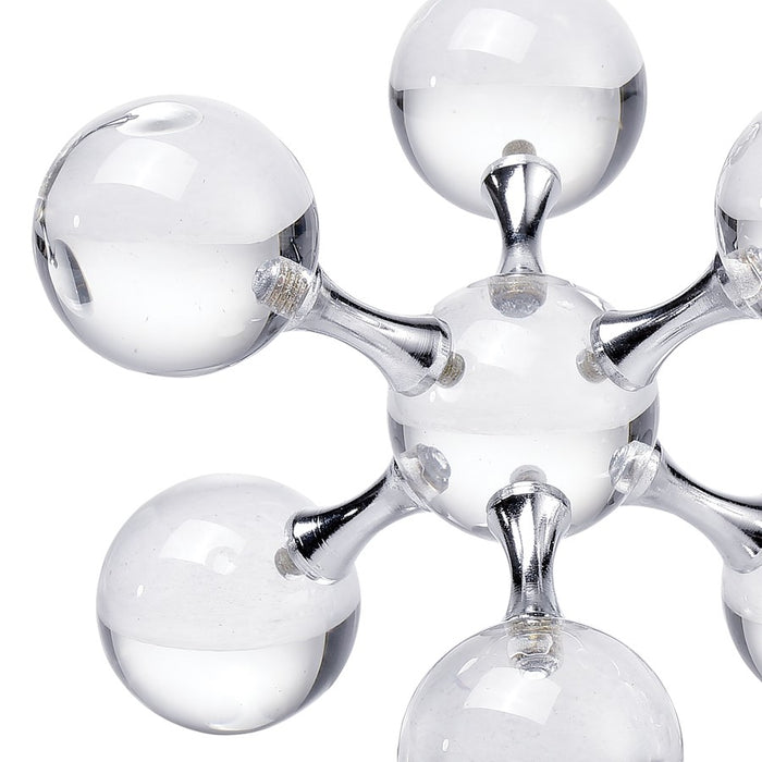 Atlas Lighting Jumble Jacks Bookend, Set of 2, Clear