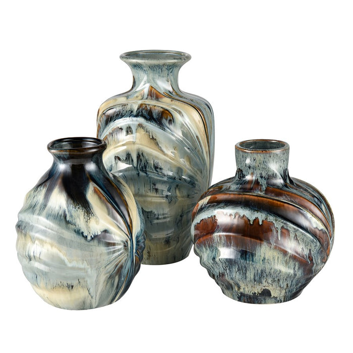 Atlas Lighting Kelly Small Vase, Blue Reactive