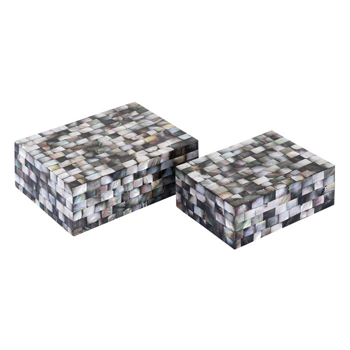 Atlas Lighting Keshi Box Set of 2, Mother of Pearl
