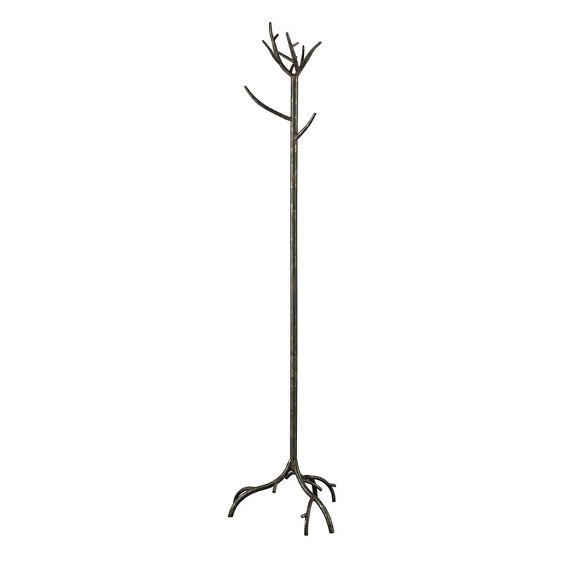 Atlas Lighting Kimberly 17in Coat Stand | Traditional Antique Bronze Metal | Entryway & Mudroom Coat Rack | 17 x 17 x 69 in | Model AC11415-01