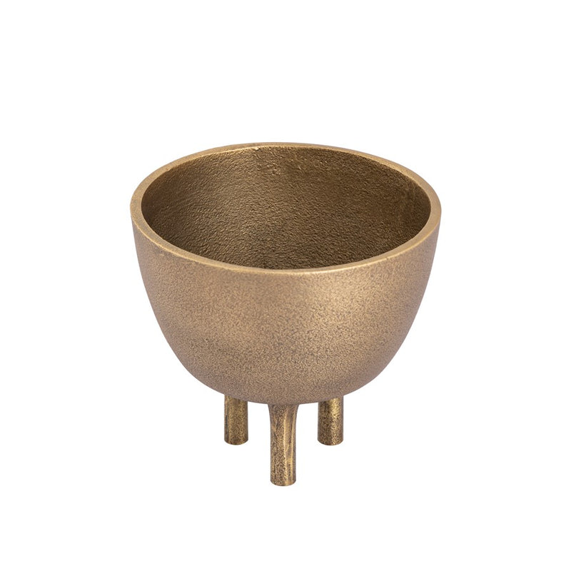 Atlas Lighting Kiser 6in Decorative Bowl | Modern Brass Metal | Dining Table & Entryway Display | 6 x 6 x 6 in | Model AC11419-01