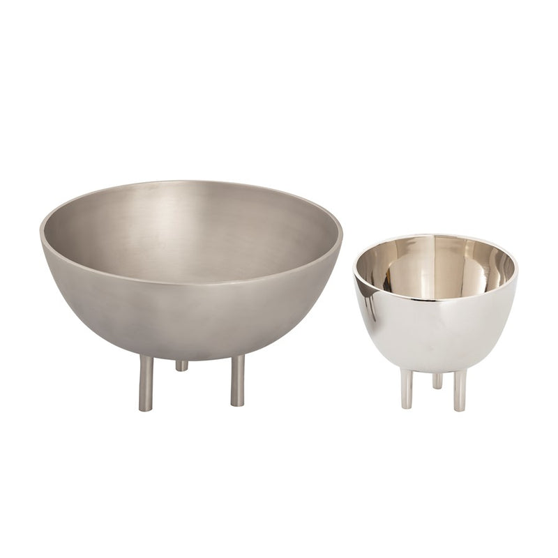 Atlas Lighting Kiser Small Bowl, Nickel