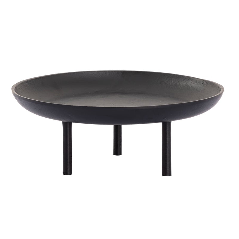 Atlas Lighting Kiser 12.5in Decorative Plate | Transitional Matte Black Metal | Dining Table & Entryway Display | Model AC11420-01