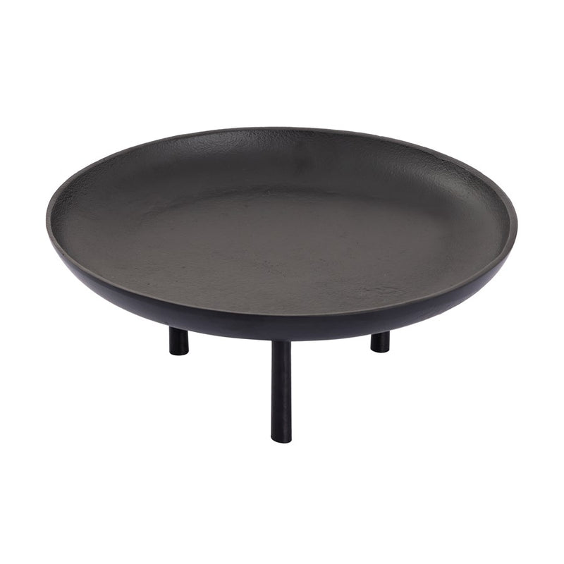 Atlas Lighting Kiser 12.5in Decorative Plate | Transitional Matte Black Metal | Dining Table & Entryway Display | Model AC11420-01
