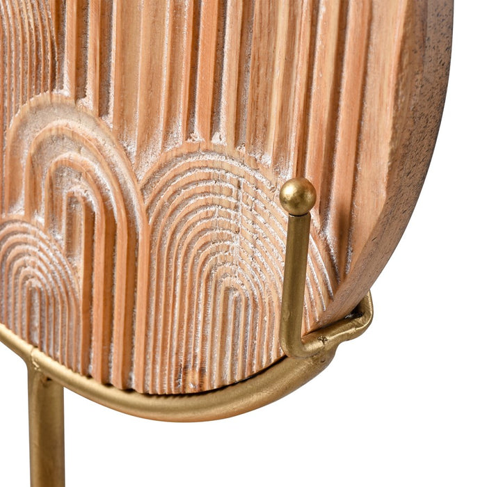 Atlas Lighting Lambert Carved Large Object, Natural