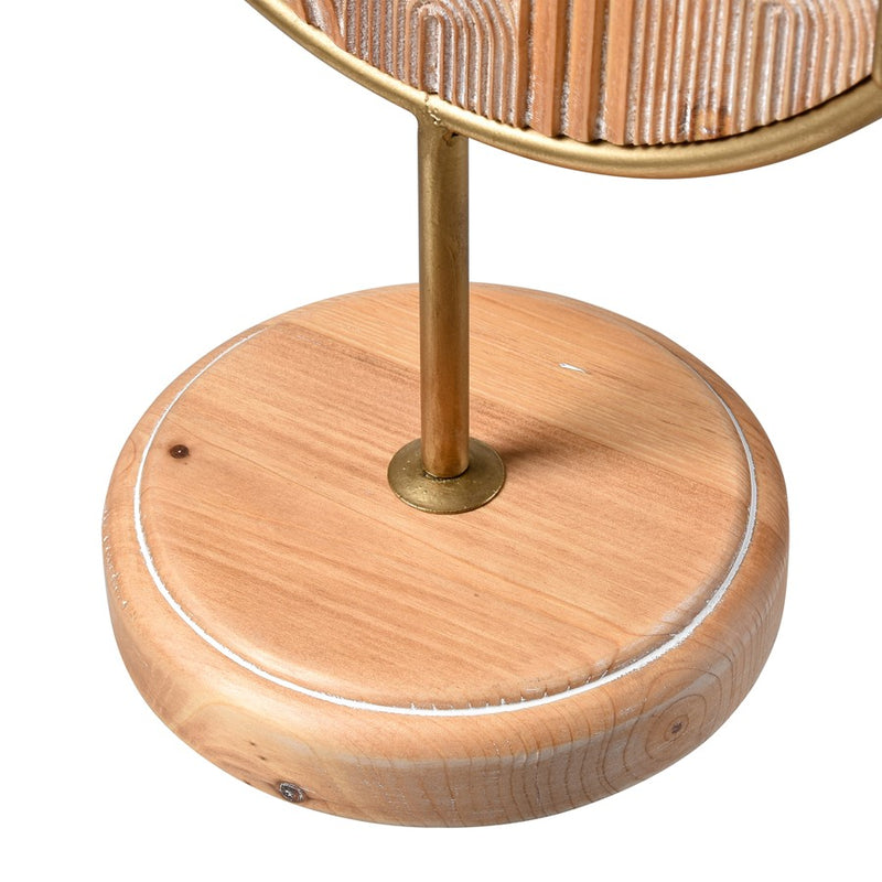 Atlas Lighting Lambert Carved Large Object, Natural