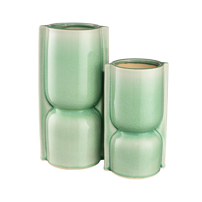 Atlas Lighting Leddy Small Vase,Lt Green