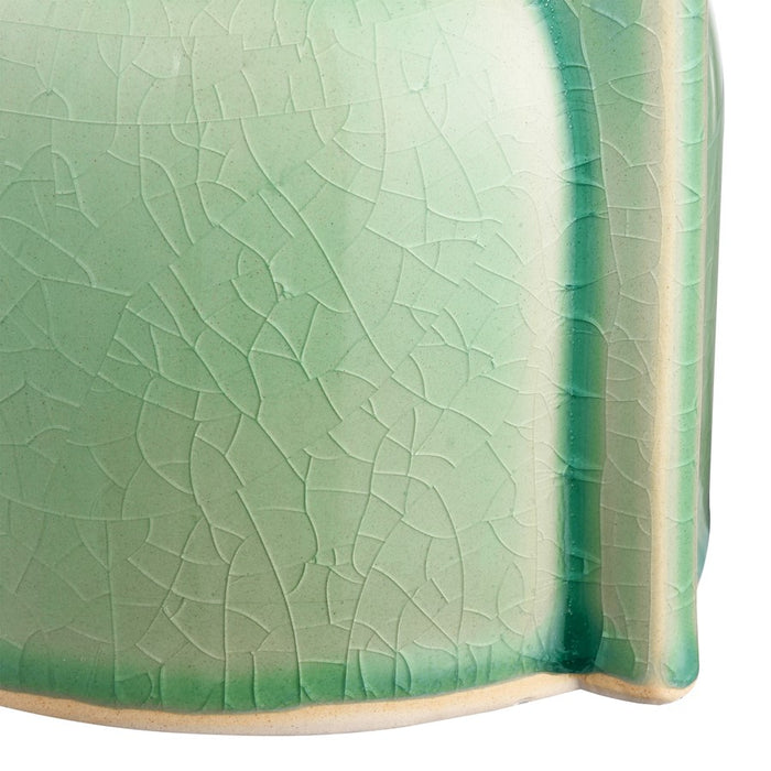 Atlas Lighting Leddy Small Vase,Lt Green
