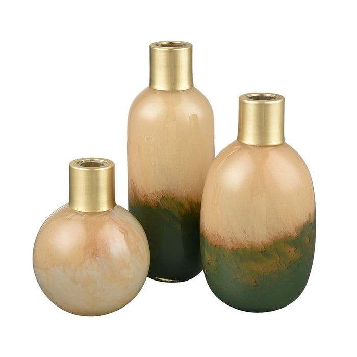 Atlas Lighting Leona Tall Vase, Tan