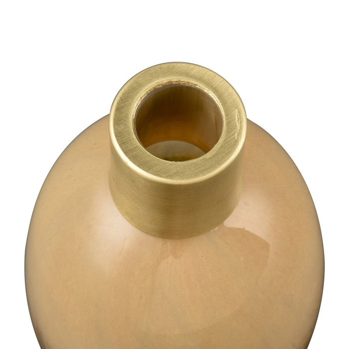 Atlas Lighting Leona Medium Vase, Tan