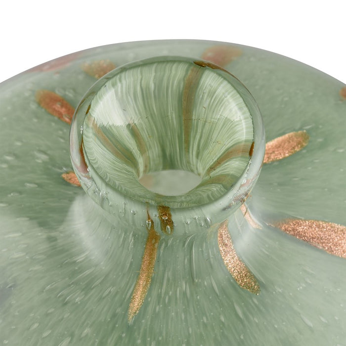 Atlas Lighting Lexie Vase, Short,Lt Green