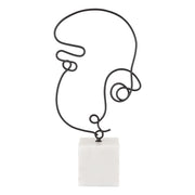 Atlas Lighting Line Drawing Sculpture, Matte Black - AC11439-01
