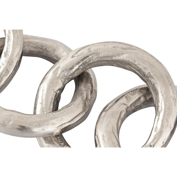 Atlas Lighting 19" Loop Chain Sculpture, Silver
