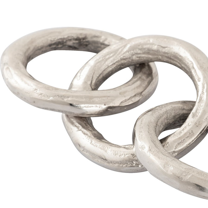 Atlas Lighting 19" Loop Chain Sculpture, Silver