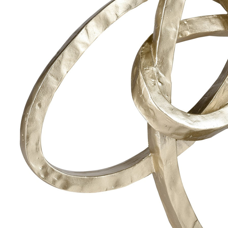 Atlas Lighting Loop Chain Sculpture, Silver
