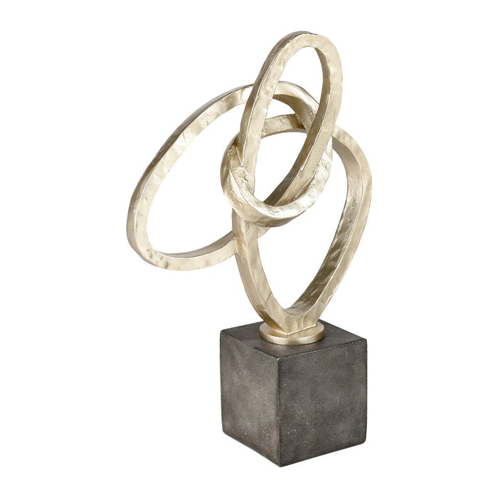 Atlas Lighting Loop Chain Sculpture, Silver