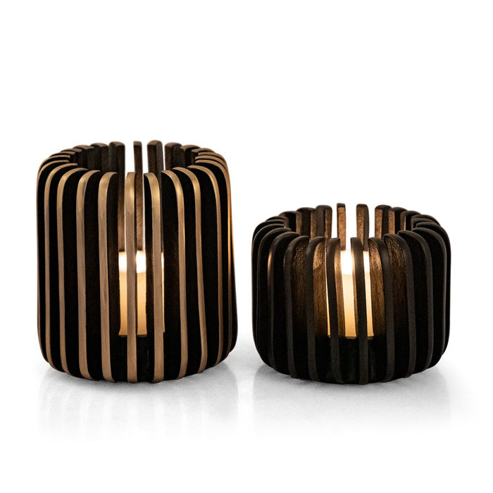 Atlas Lighting Louk Tray Set of 2, Silver/Brass/Nickel