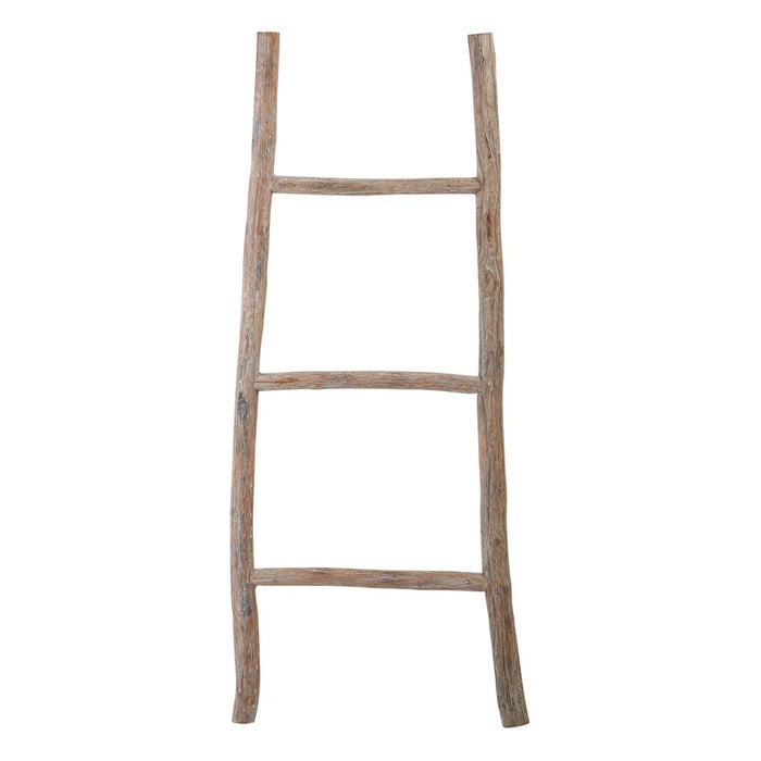 Atlas Lighting Lydia Wood Ladder, Small, Bleached