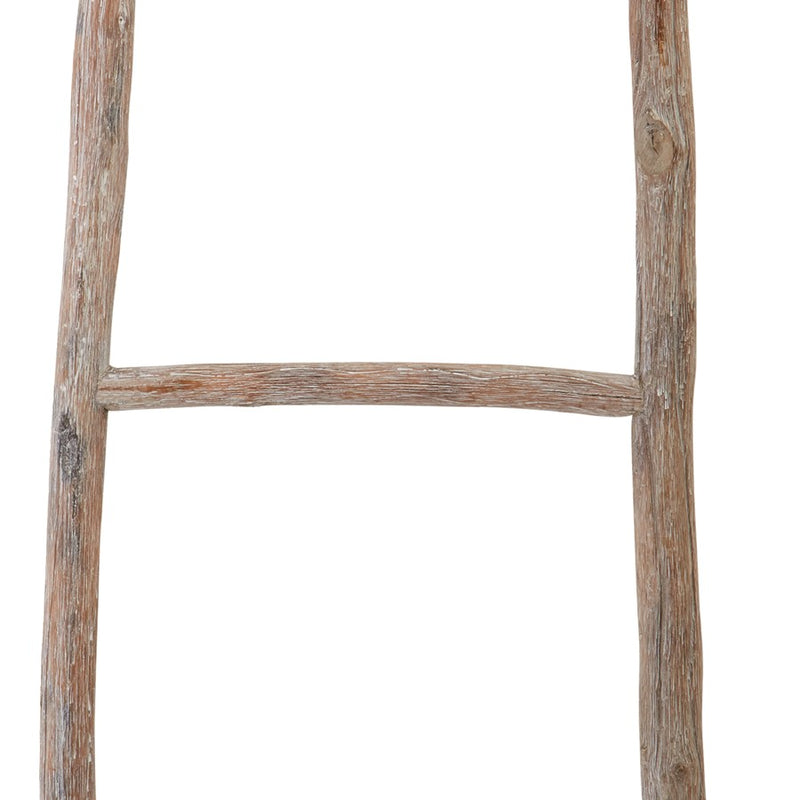 Atlas Lighting Lydia Wood Ladder, Small, Bleached