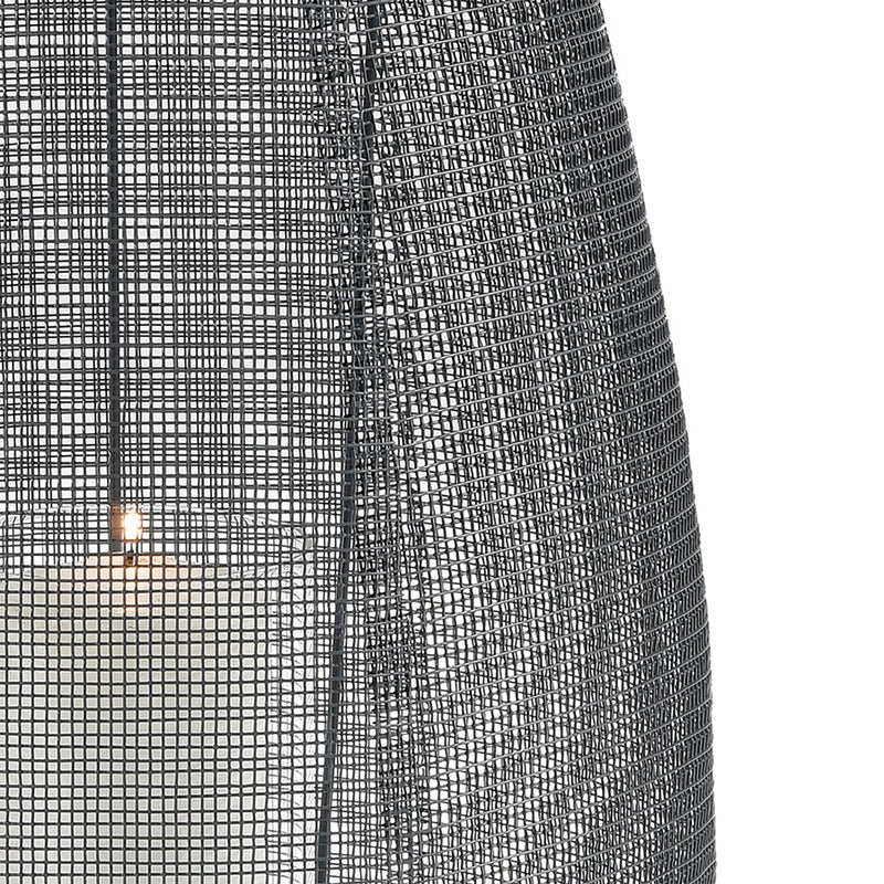 Atlas Lighting Magnet Lantern | Gray Metal & Clear Glass | Indoor Candle Lantern | 12 x 12 x 28 in | Model AC11458-01