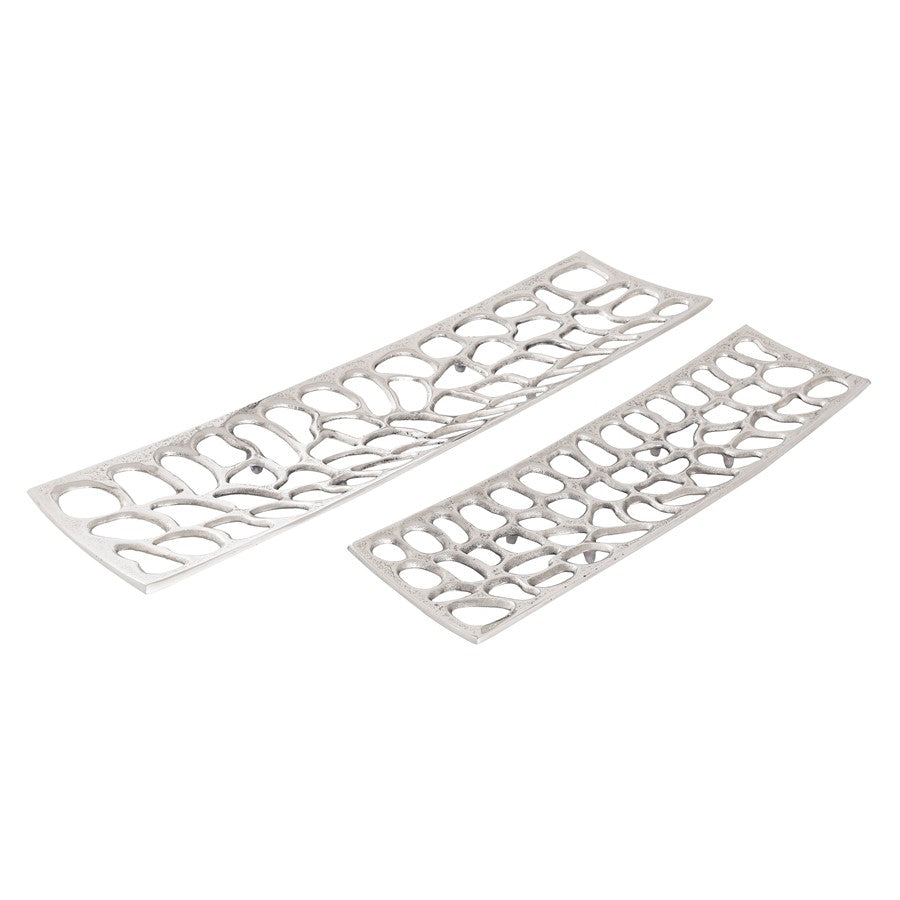 Atlas Lighting Maro Tray Set of 2, Nickel - AC11464-01S