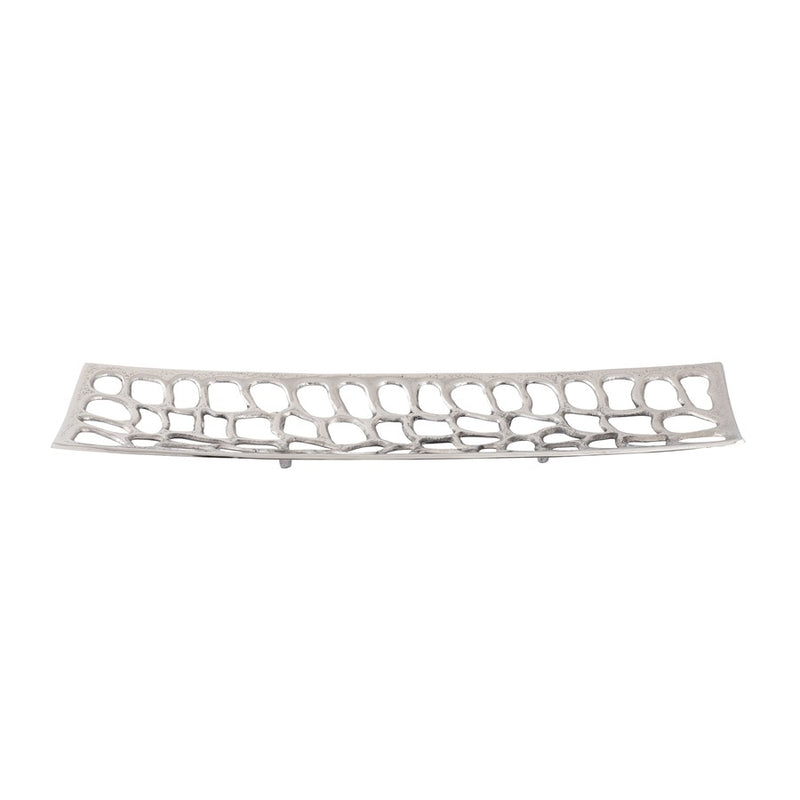 Atlas Lighting Maro Tray Set of 2 | Polished Nickel Metal | Coffee Table & Entryway Organizer | 31.5 x 9.25 x 2 in | Model AC11464-01S