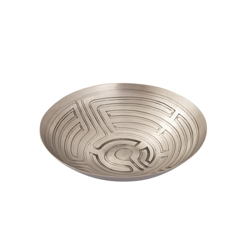 Atlas Lighting Maze Etched Bowl, Set of 3, Nickel