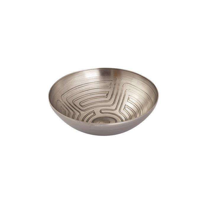 Atlas Lighting Maze Etched Bowl, Set of 3, Nickel